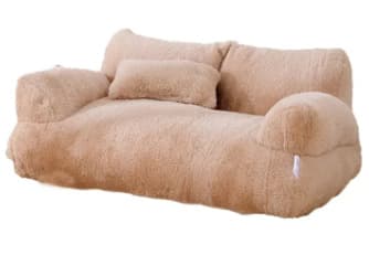 Sofá cálido para mascotas de peluche suave