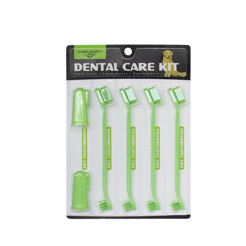 Cepillo de dientes doble para gatos y perros