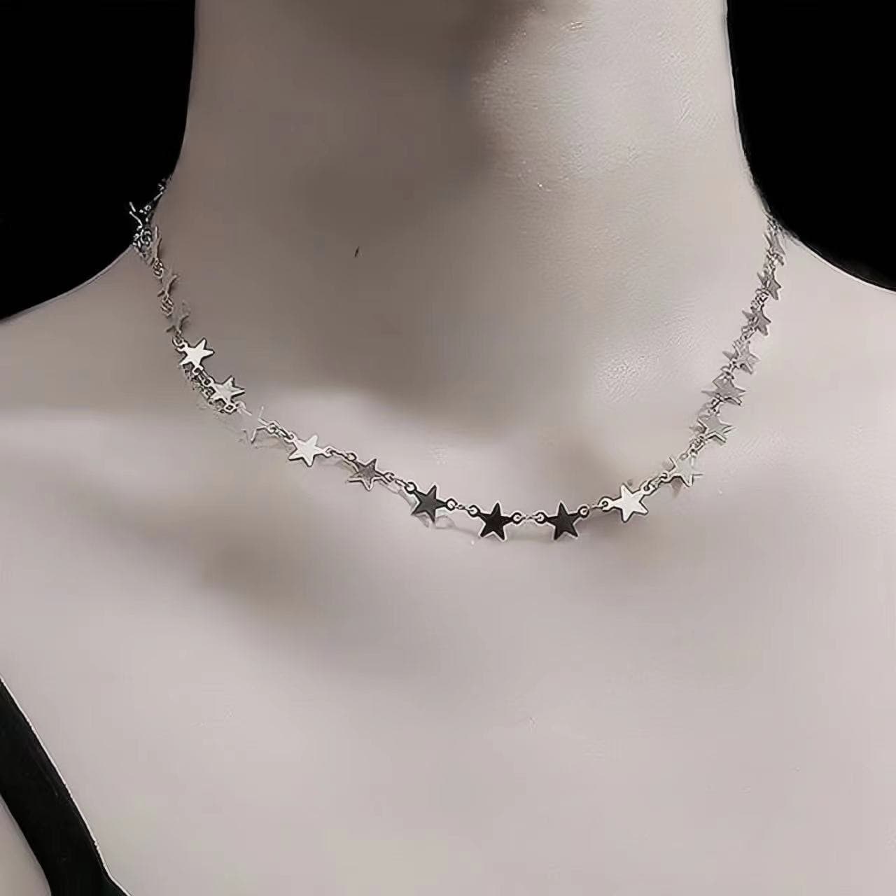 Collar acero inoxidable estrella cinco puntas