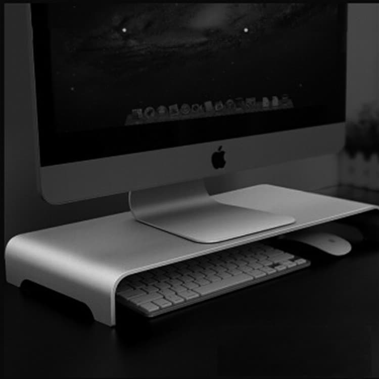 Base elevada de aluminio para monitor y computadora