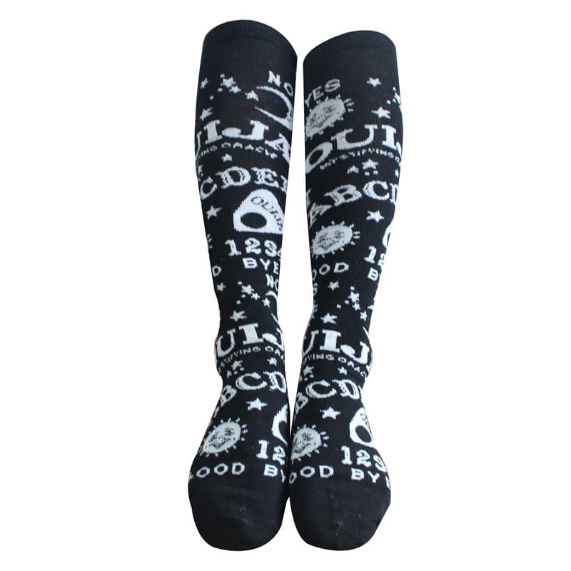 Calcetines deportivos de letras en tubo medio para mujer