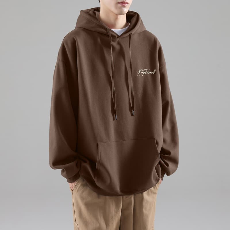 Sudadera con capucha holgada para hombre