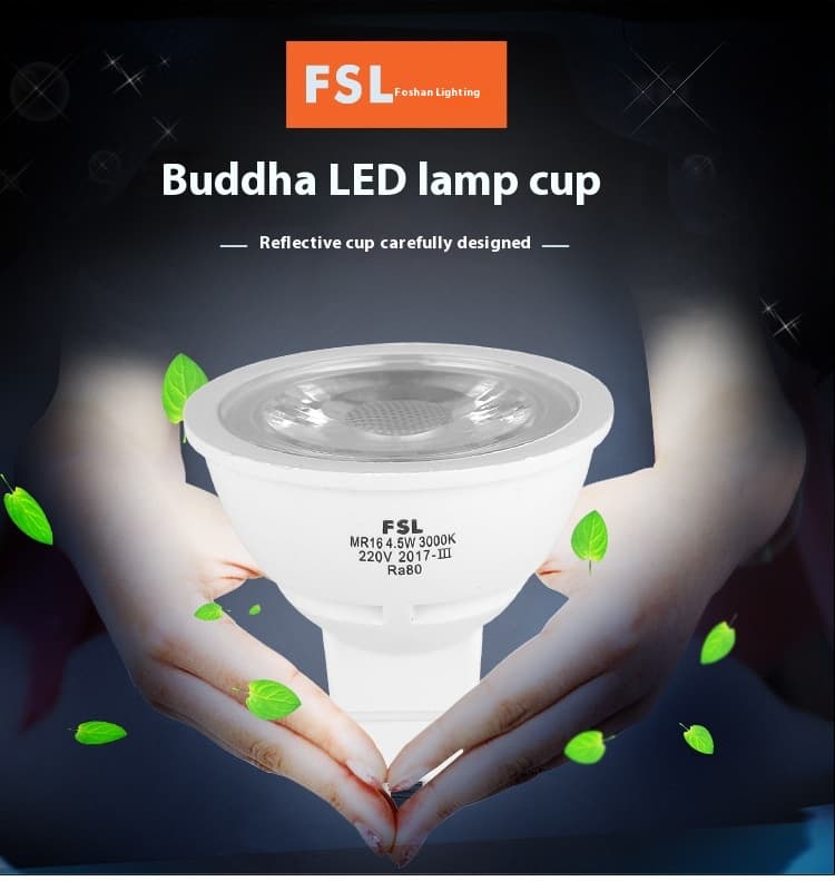 Foco LED minimalista en taza de bajo consumo