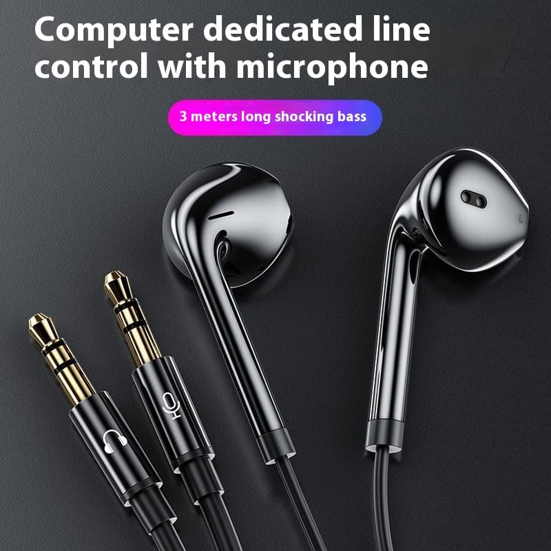 Auriculares para transmisión en línea con cable de 3m