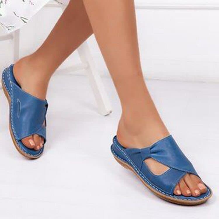 Zapatos coreanos boca de pez con suela blanda de tendón