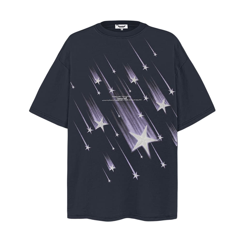 Playera con estrella de cinco puntas degradada