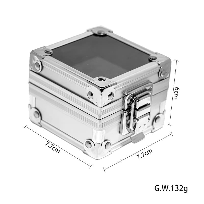 Caja de almacenamiento para brocas de uñas en acero inoxidable