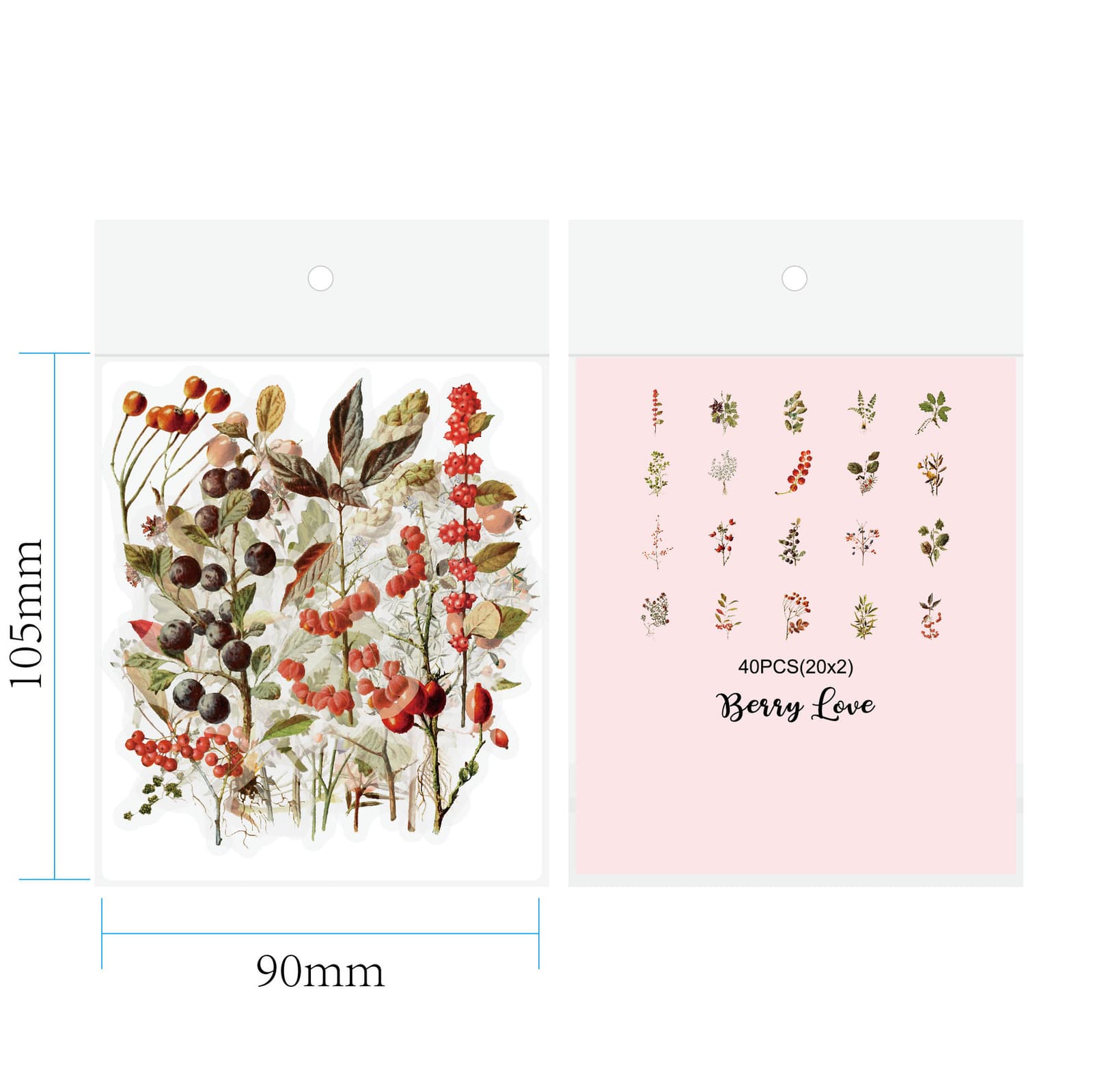 Pegatinas retro de flores y setas para scrapbooking y diarios