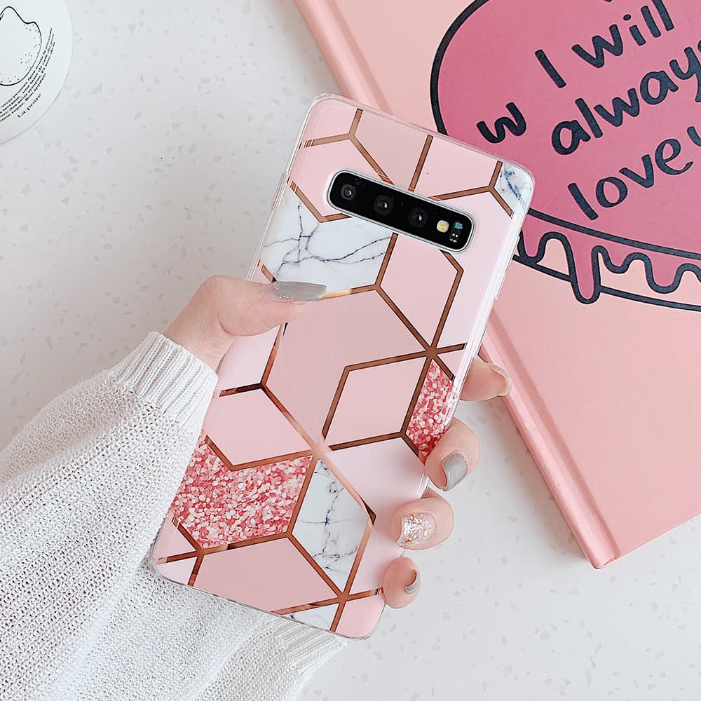 Funda mosaico mármol para teléfono móvil