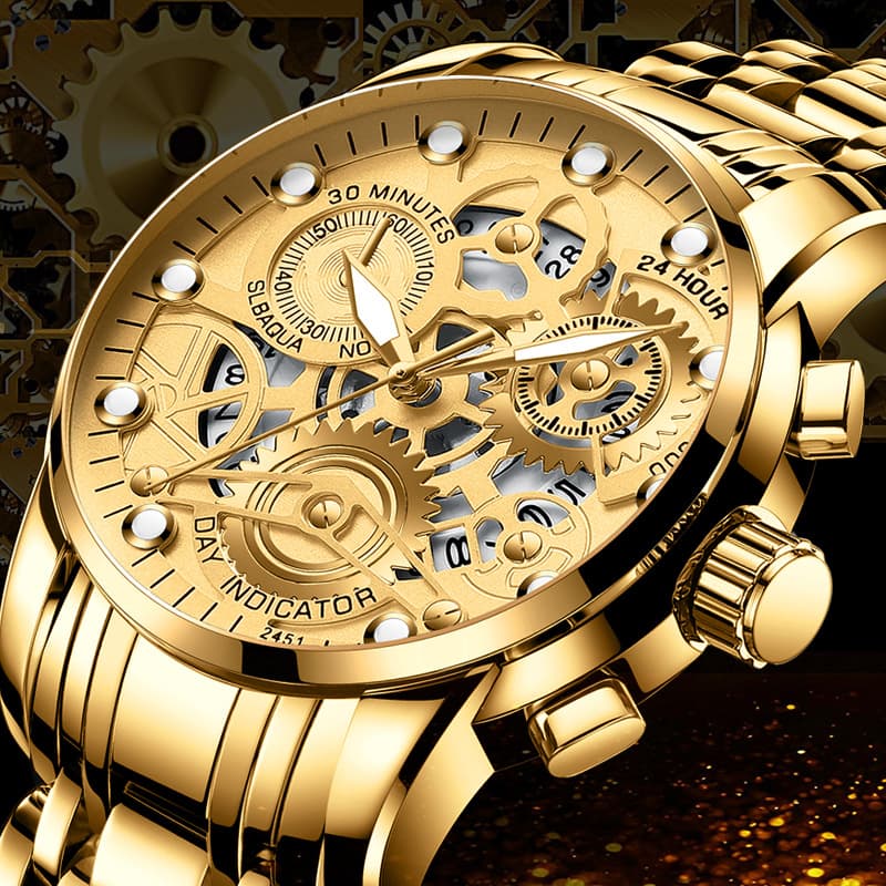 Reloj de negocios hueco para hombre