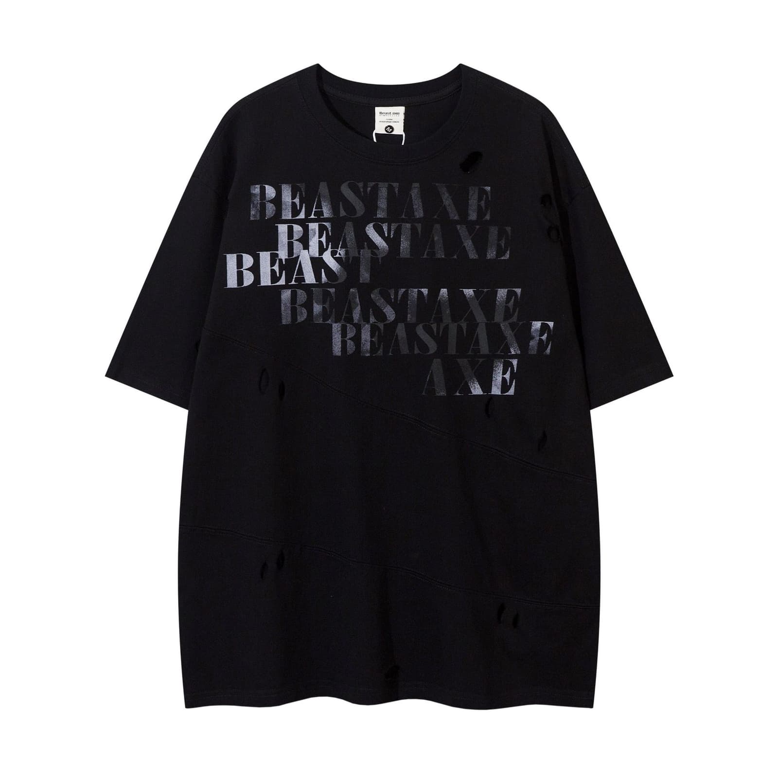 Camiseta de hombre con letras de terciopelo