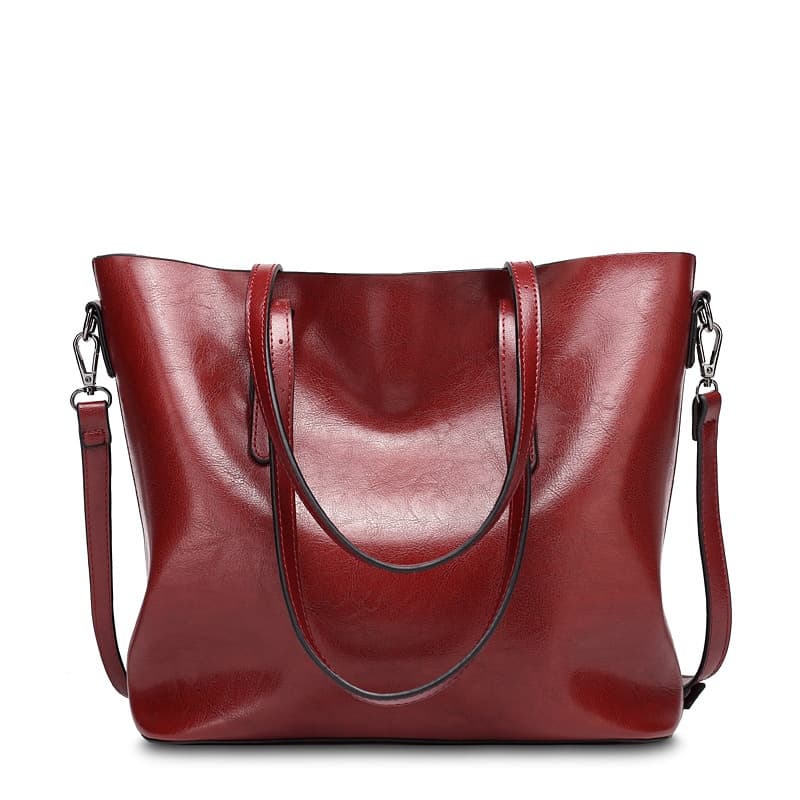 Bolsa de cuero encerado estilo retro vintage