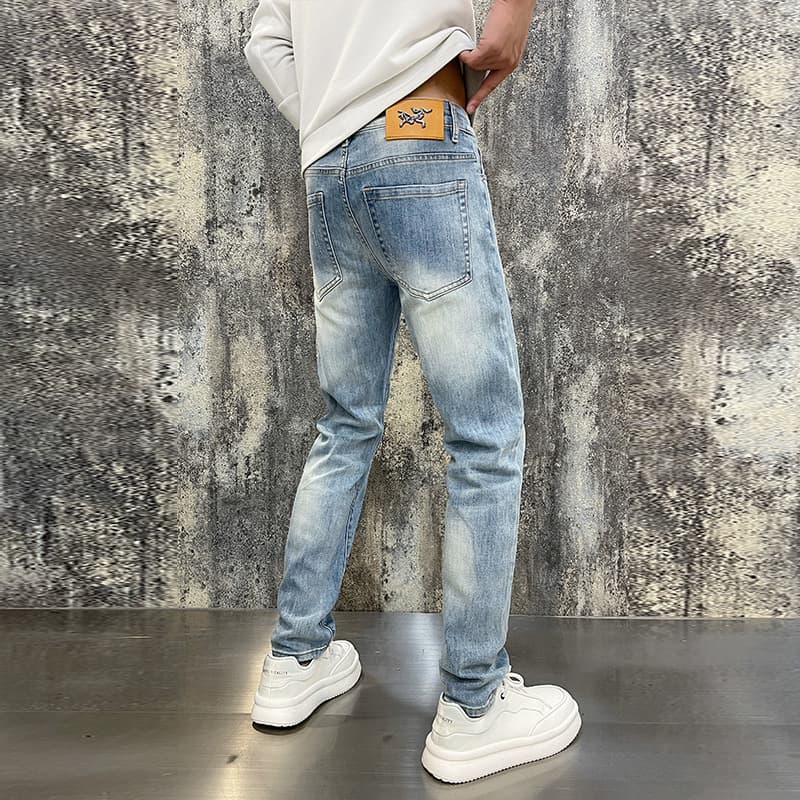 Jeans stretch de cintura media para hombre