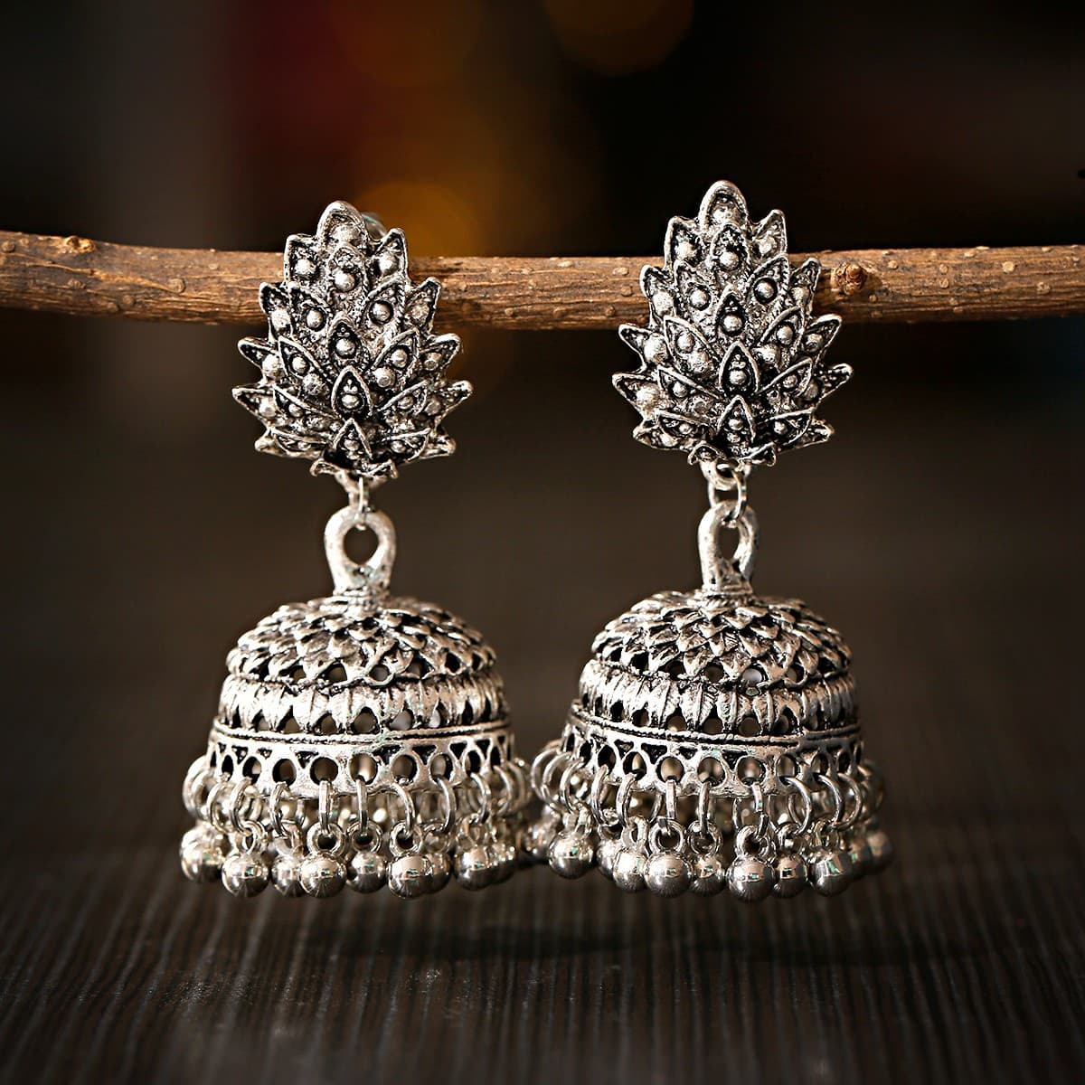 Aretes de borla estilo vintage étnico