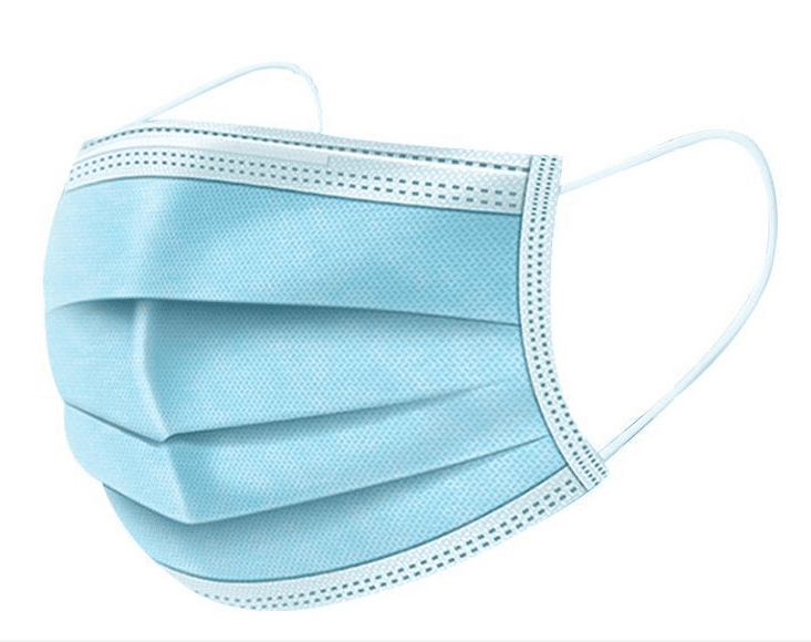 Mascarilla desechable con triple capa protectora