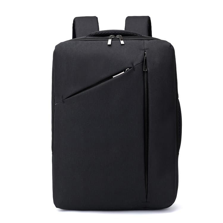 Mochila para laptop de tela con cierre de cremallera