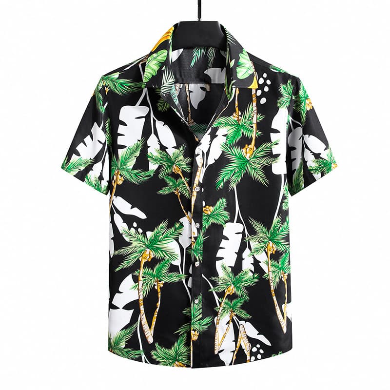 Camisa de algodón con estampado floral