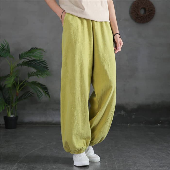 Pantalón lantern de talle alto para mujer