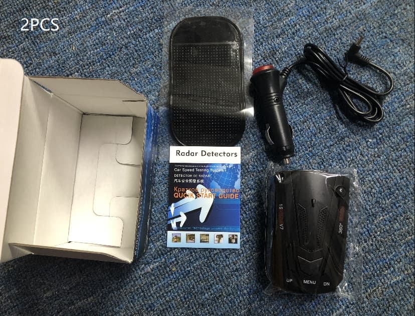 Detector de velocidad V7 con alerta bilingüe