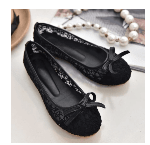Zapatos transpirables de malla y encaje para mujer