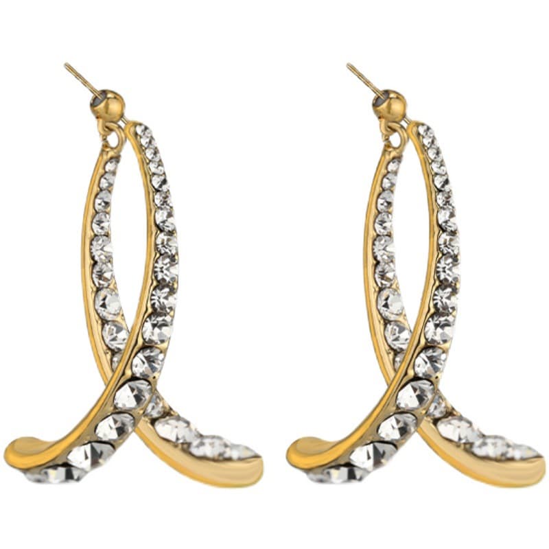 Aretes de cruz delicados