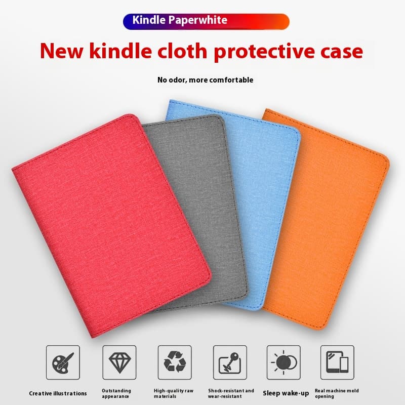 Funda protectora con patrón textil y soporte