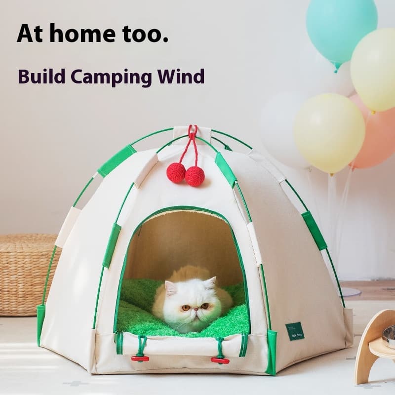 Cama tipo domo para gatos para todas las estaciones