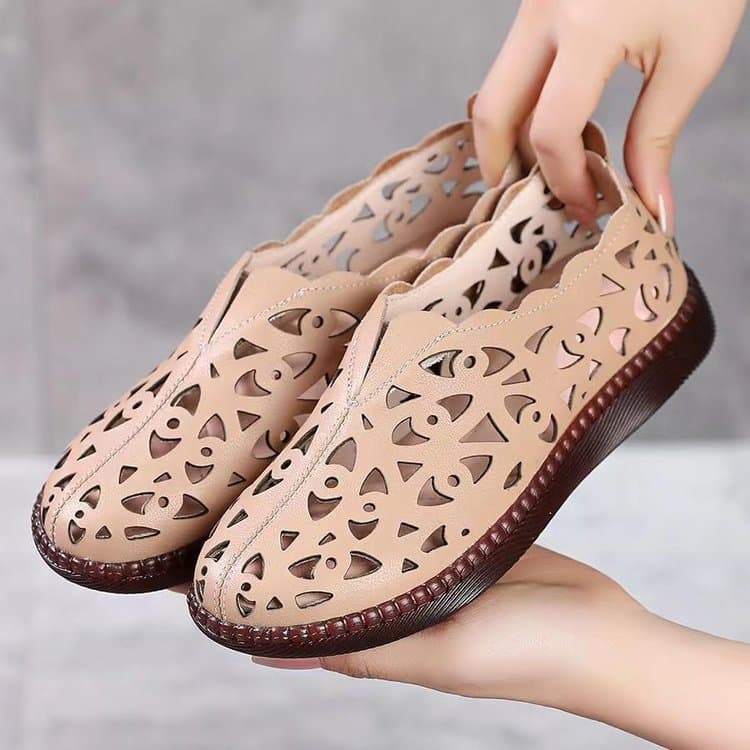 Sandalias perforadas transpirables para mujer