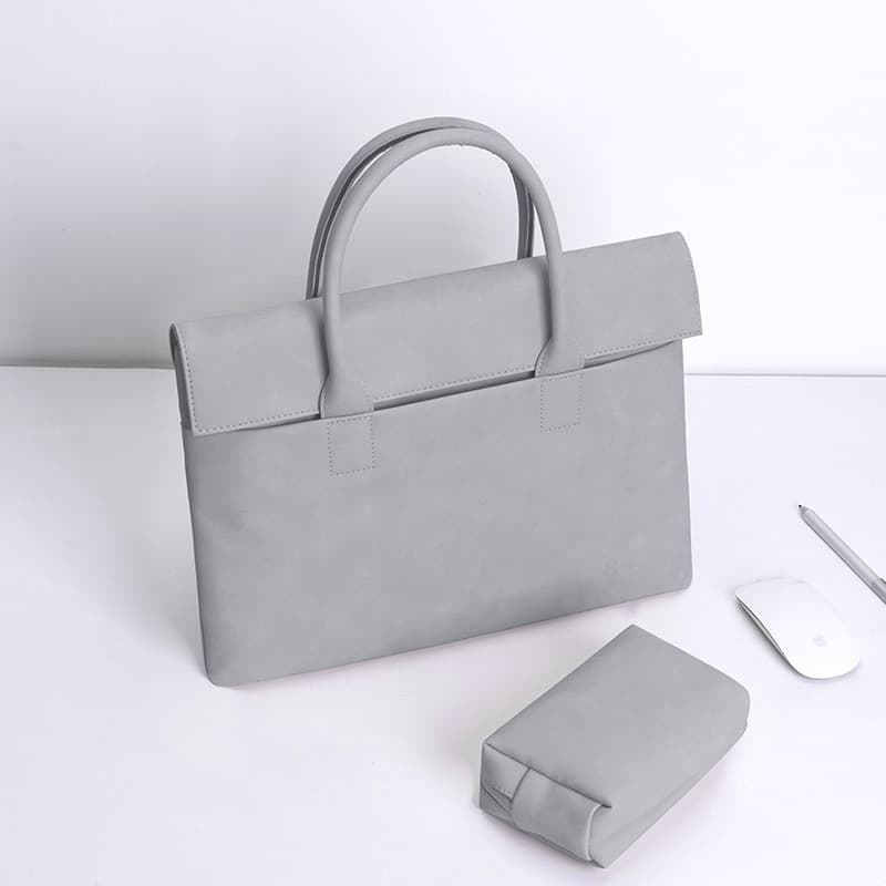 Estuche protector de cuero PU para tablet y laptop
