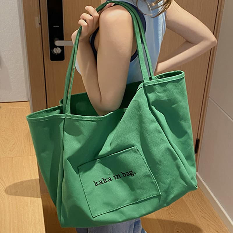 Bolsa de tela para compras, gran capacidad y diseño versátil