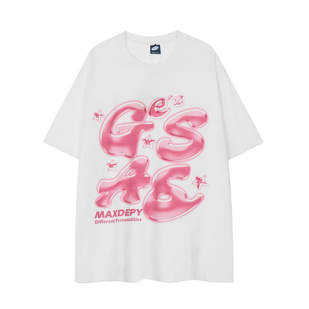 Playera de hombre con letras estampadas