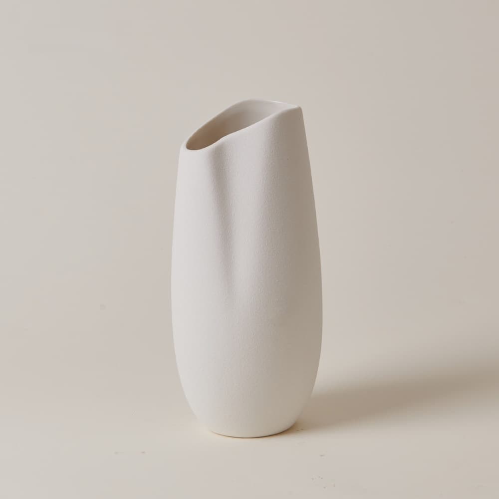 Florero de cerámica decorativo minimalista