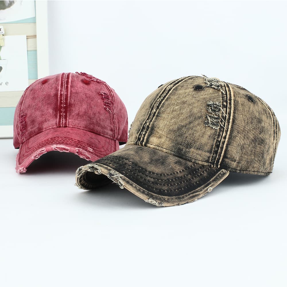 Gorra de béisbol de mezclilla ajustable