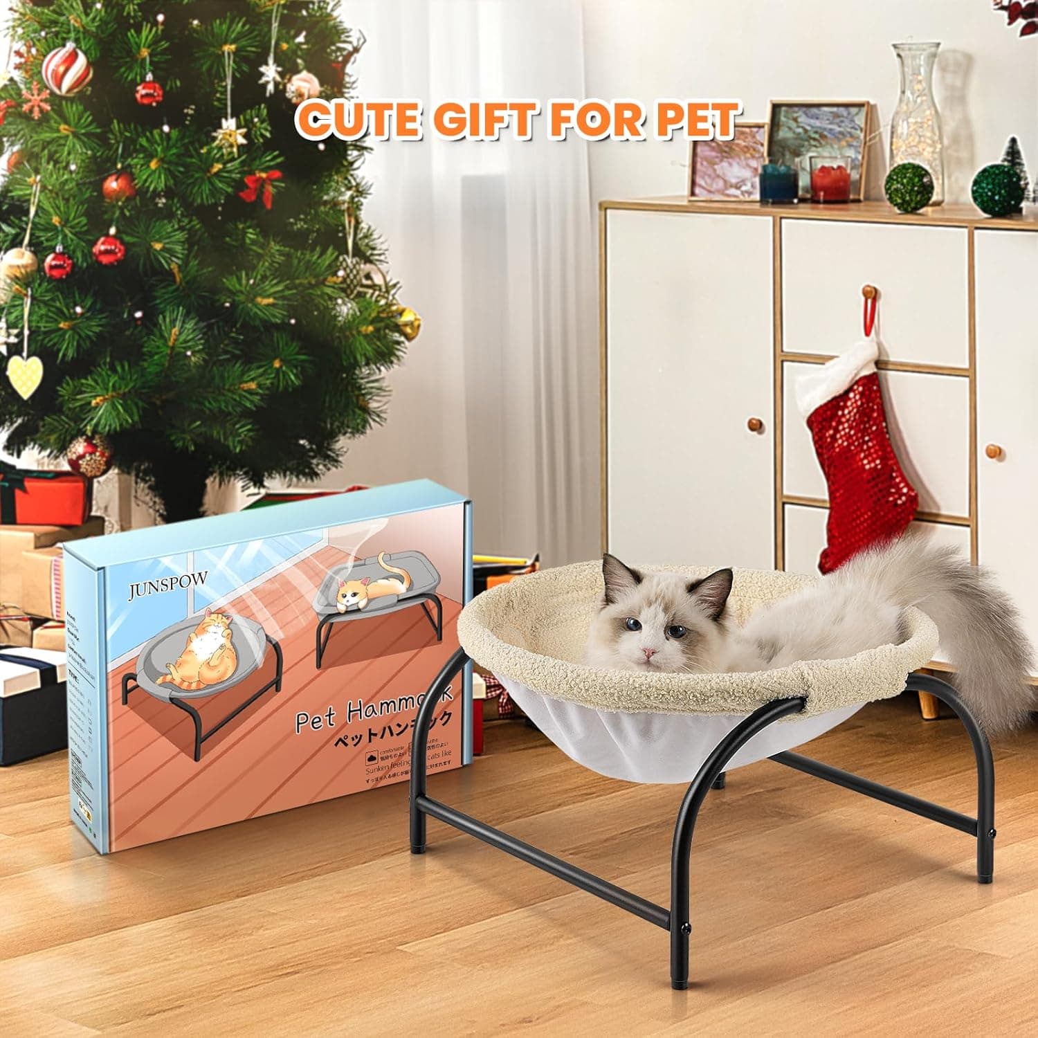Hamaca cama para gatos y perros con tejido lavable