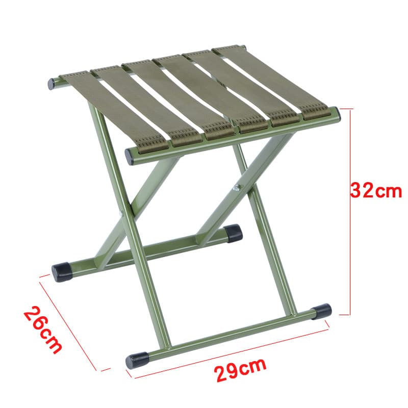 Silla plegable portátil para exteriores, estructura metálica