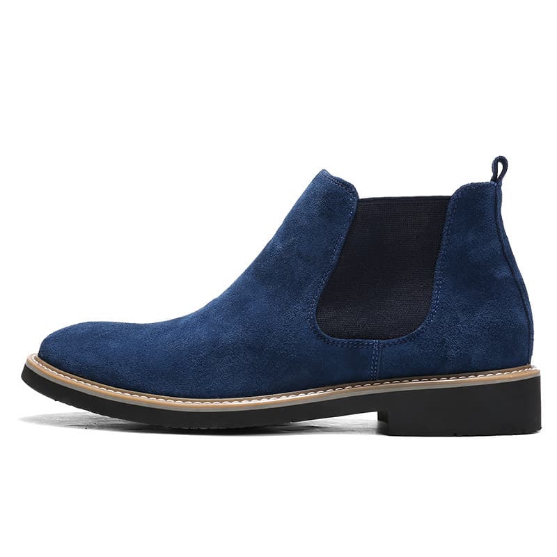 Bota Chelsea de cuero esmerilado estilo coreano