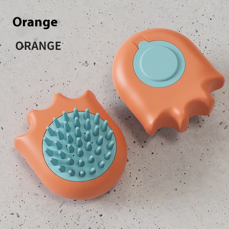 Cepillo de baño masajeador de patita para mascotas