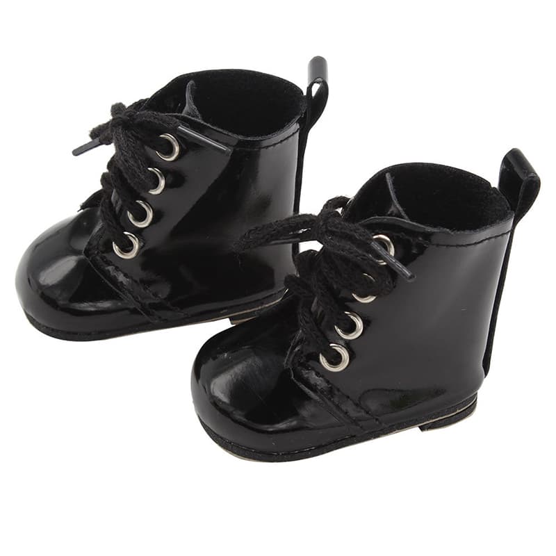 Botas con cordones piel PU para muñecas 18 pulgadas