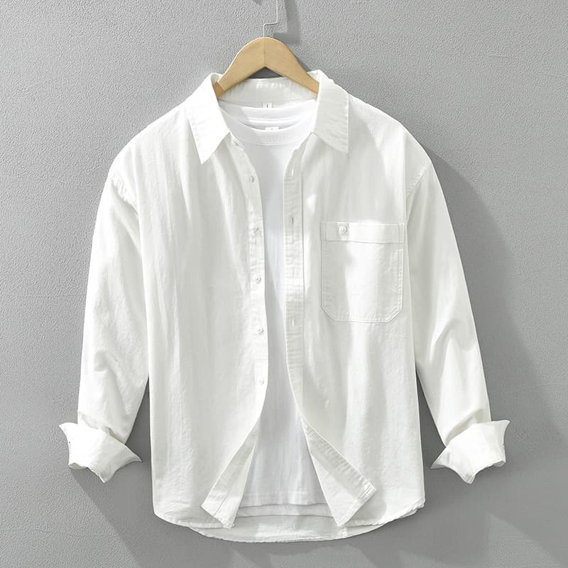 Camisa de manga larga estilo japonés