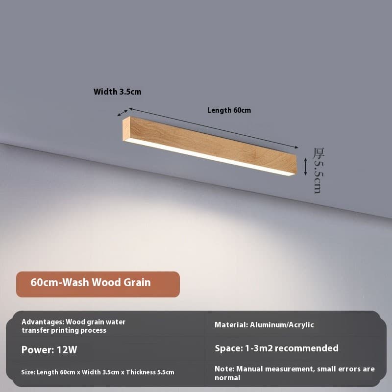 Lámpara LED minimalista para pasillos con control remoto