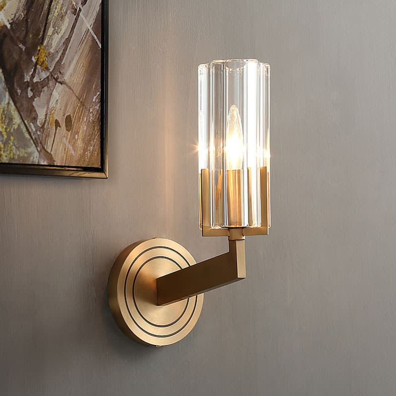 Lámpara de pared cobre nórdica moderna minimalista