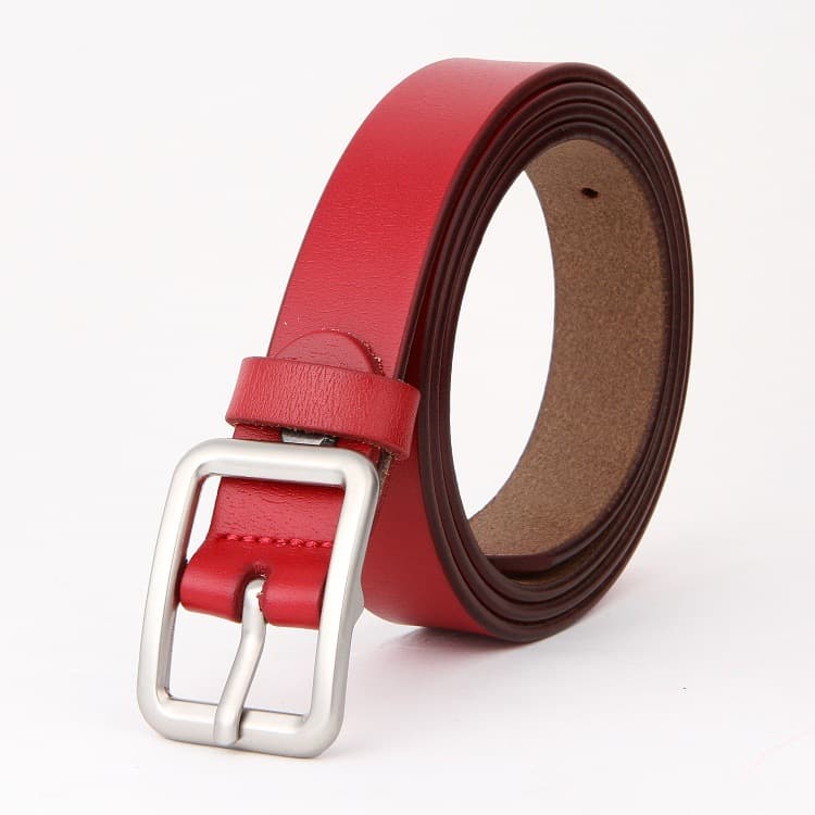 Cinturón de cuero genuino para mujer de dos capas
