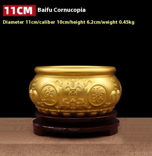Cornucopia de cobre para decoración del hogar