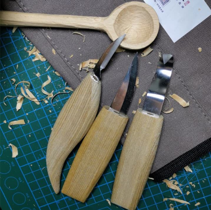 Kit DIY para tallar cucharas de madera
