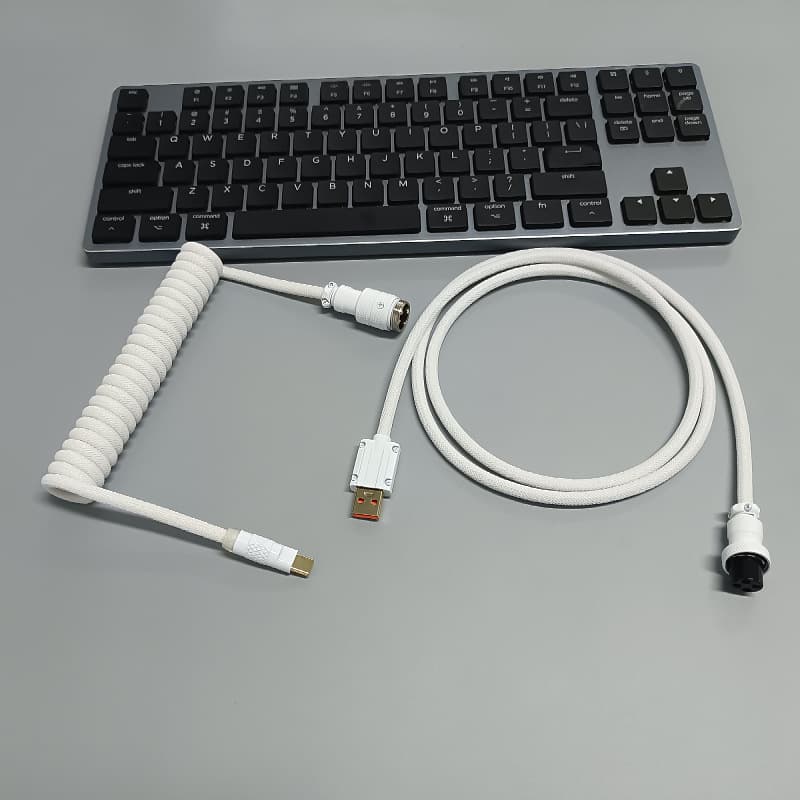 Cable para teclado con malla tejida extra gruesa
