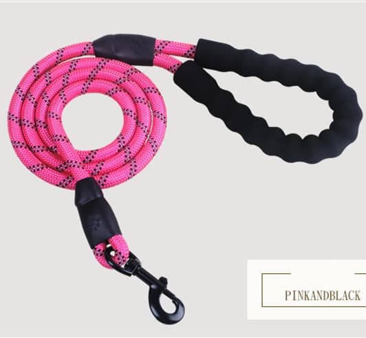 Correa de nylon reflectante con mango acolchado