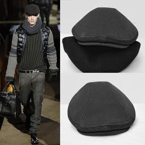 Gorra plana estilo caballero británico otoño-invierno