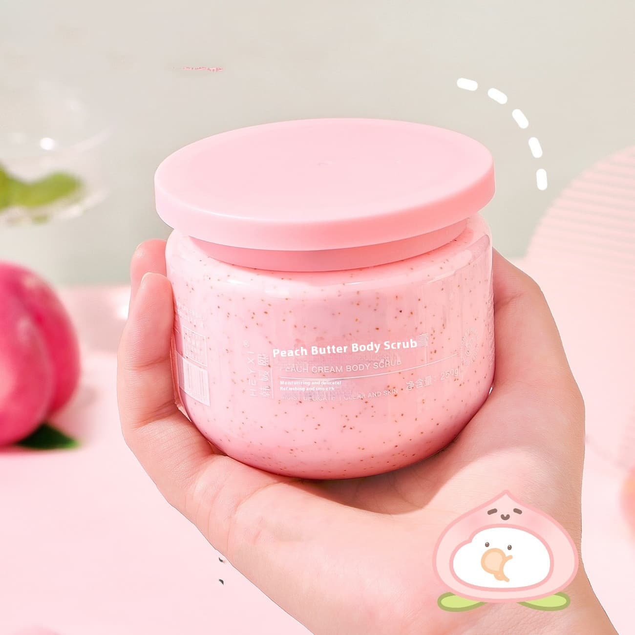 Exfoliante corporal cremoso de durazno