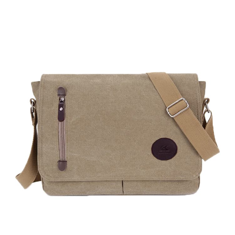 Bolsa hombro lona cuadrada asa suave