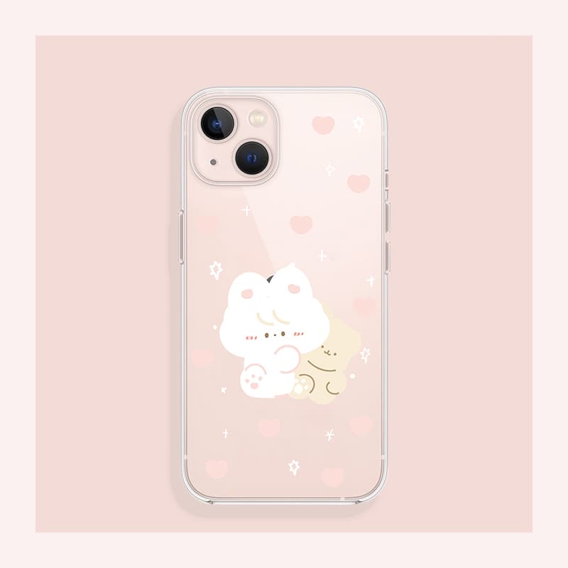 Funda transparente compatible con iPhone, protección completa